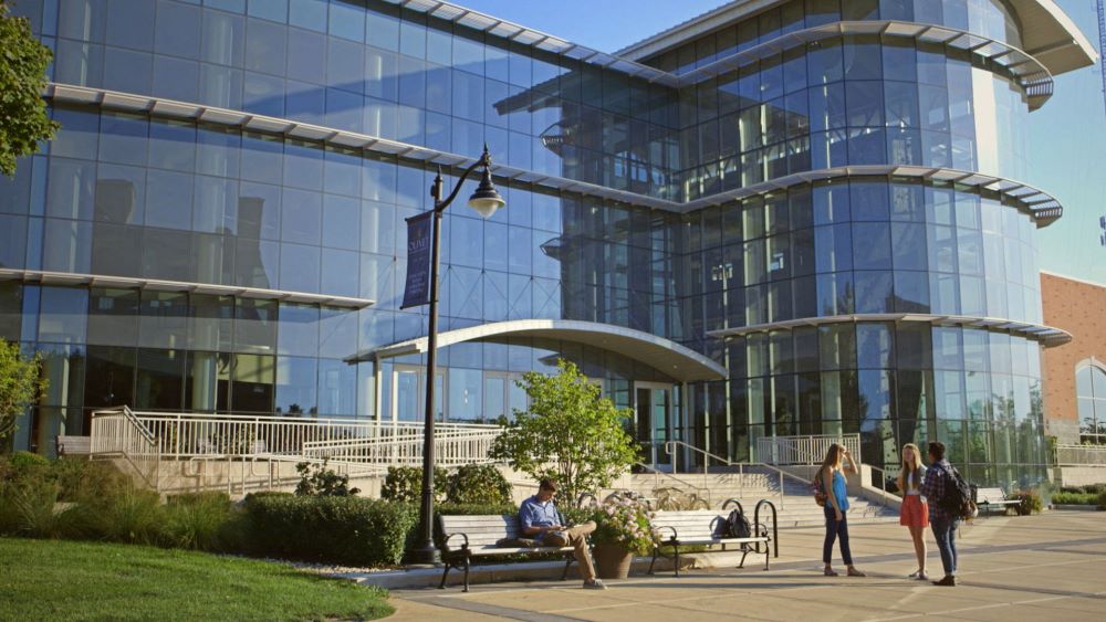 Outdoor front of Olivet Nazarene University recreation center