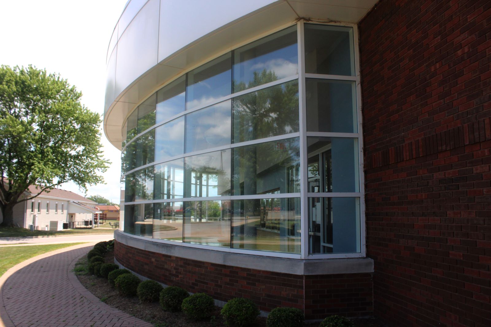 outside village of bourbonnais community center building