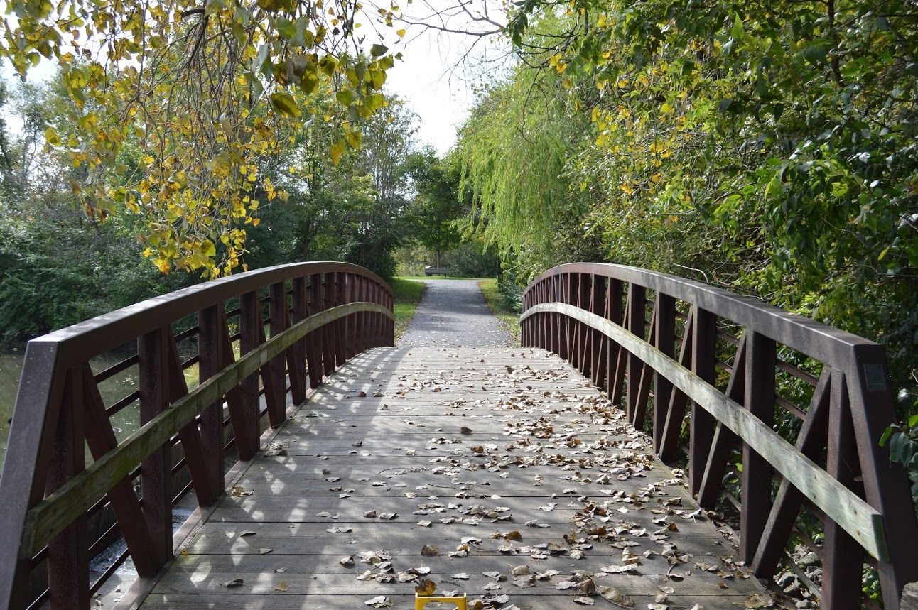 bridge at bourbonnais township park's perry farm